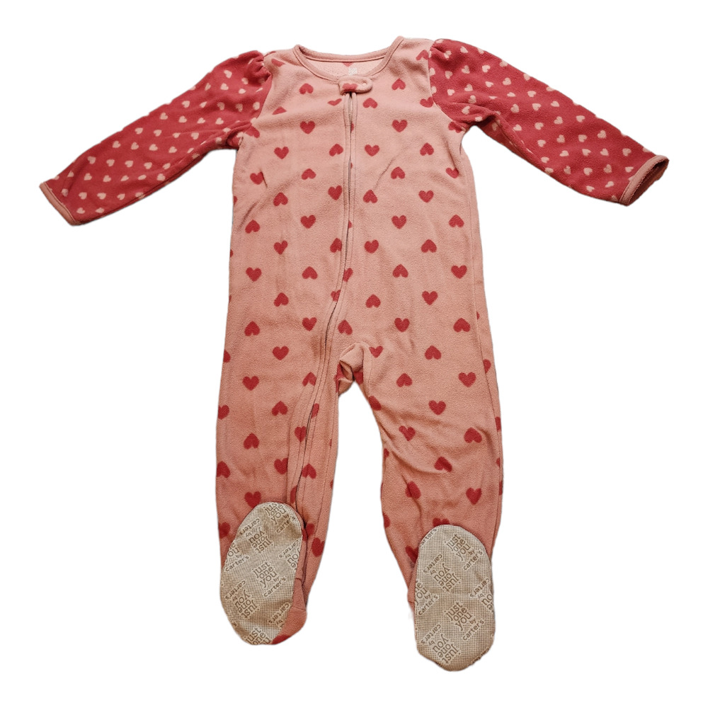 Just One You Carter's Toddler Girl Zip-up Footed Fleece PJs 4T